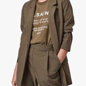 All Saints Olive Green Blazer
